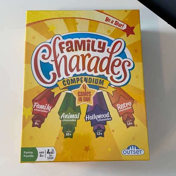 Family Charades Compendium 4-in-1 Family Animal rétro Hollywood - Picture 2 of 11